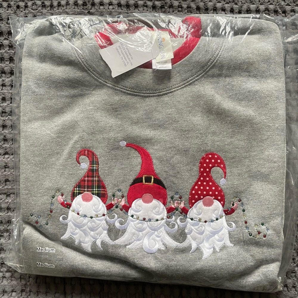 NWT Gnome Christmas Sweatshirt